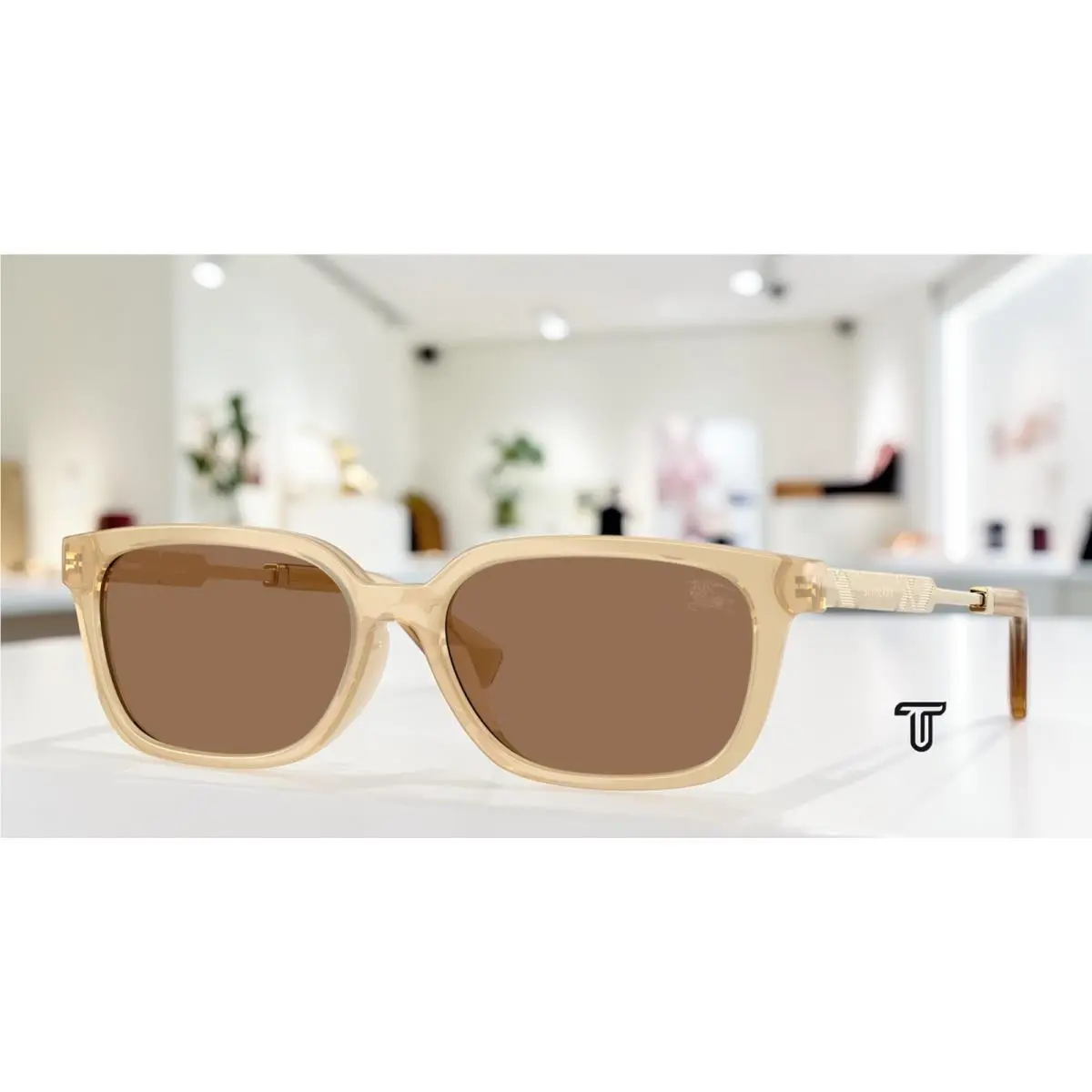 Burberry BE4481D 419873 Yellow Dark Brown 54 mm Women`s Sunglasses