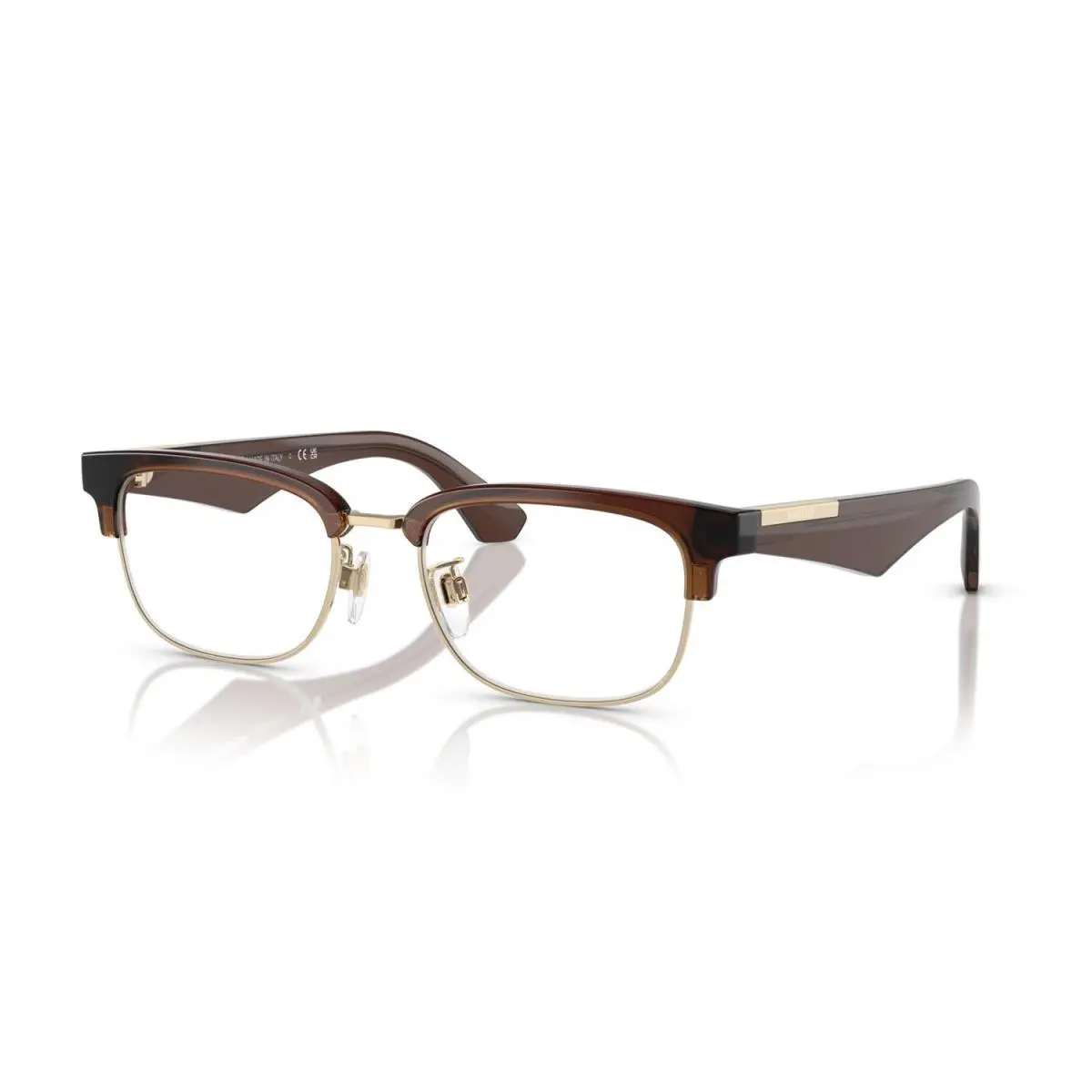 Burberry BE2424D 4116 Eyeglasses 54mm Brown / Clear Demo Lens