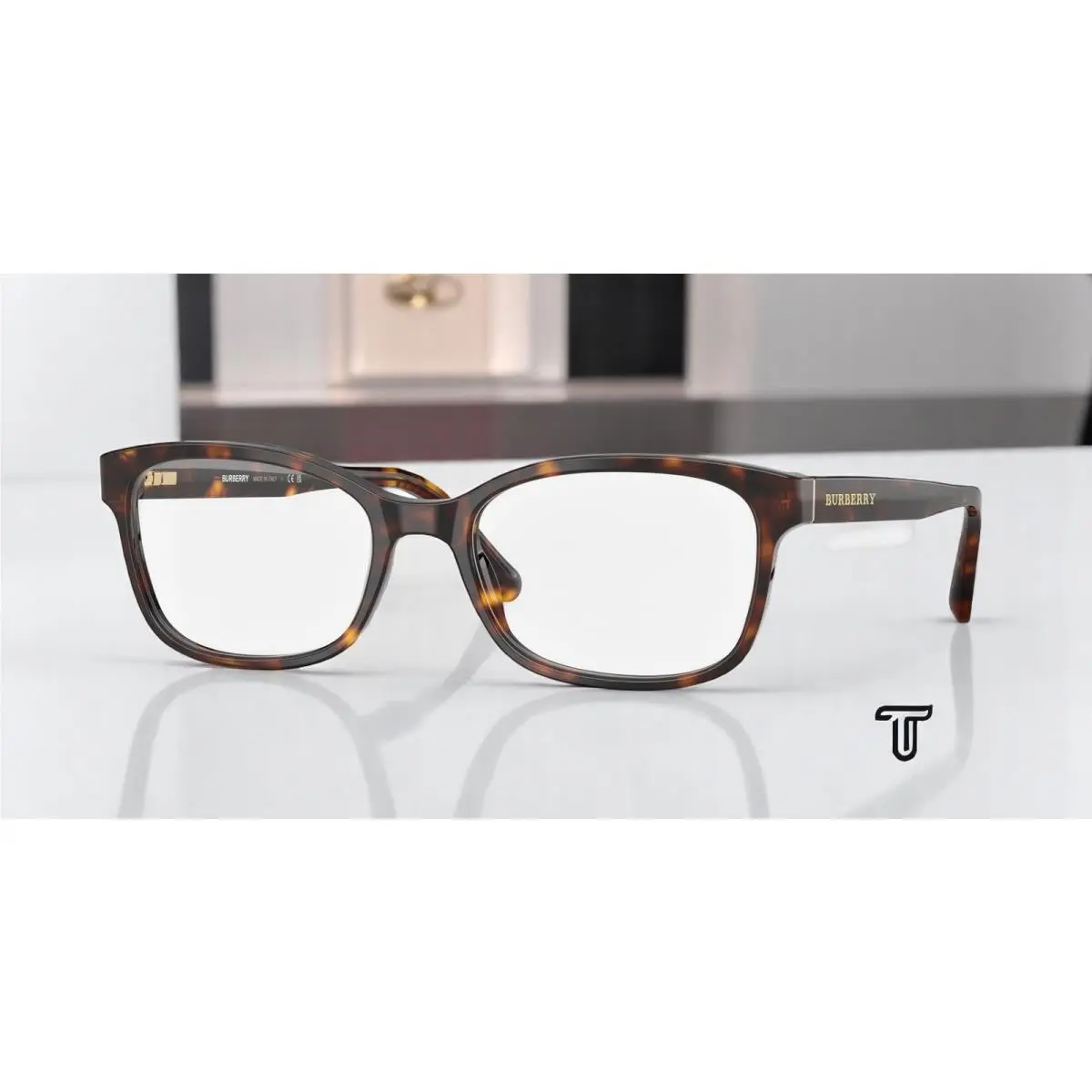 Burberry BE2201 3002 Dark Havana Demo Lens 52 mm Women`s Eyeglasses