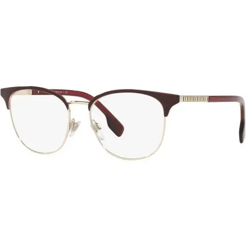 Burberry BE1355 1319 Eyeglasses 52mm Light Gold Bordeaux / Clear Demo Lens
