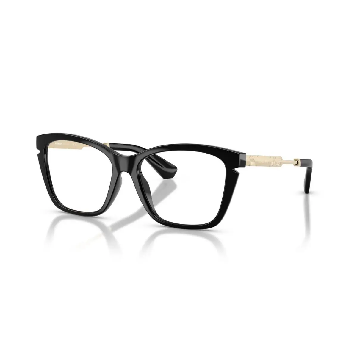 Burberry BE2427U 3001 Eyeglasses 54mm Black / Clear Demo Lens