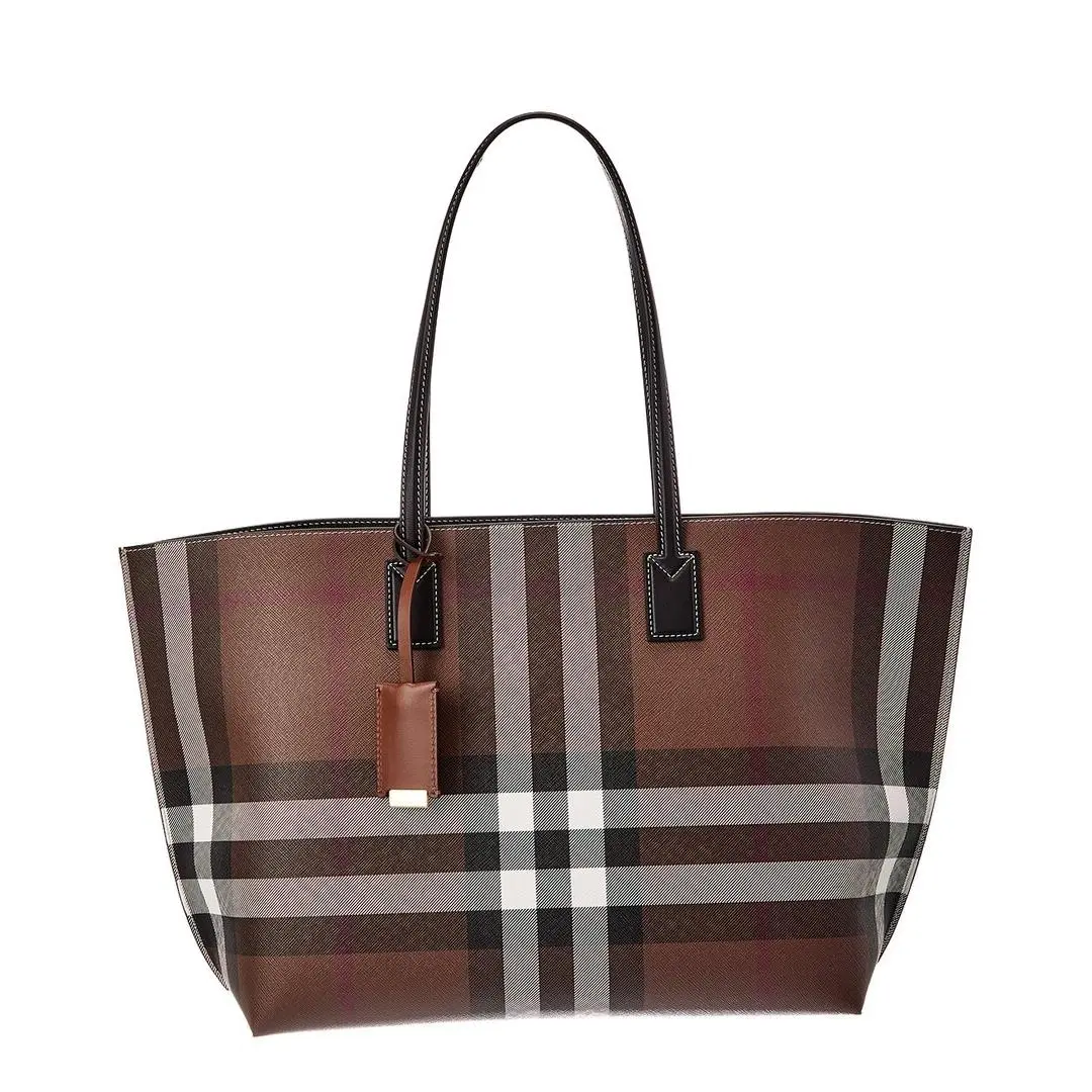 Burberry Check Medium Tote Women`s Brown