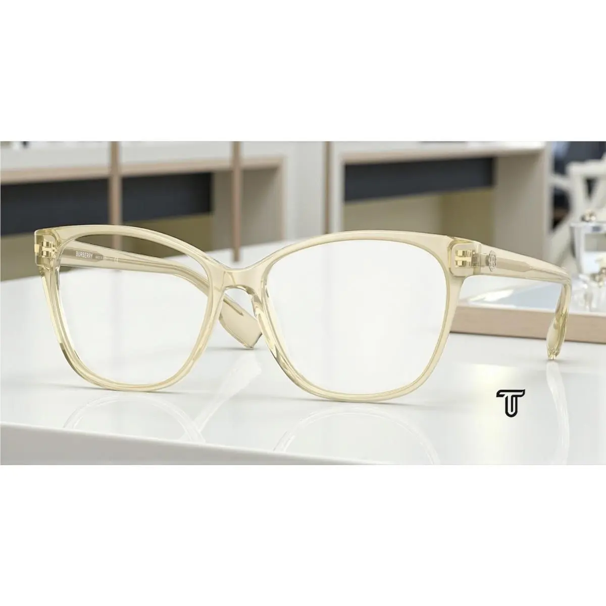 Burberry BE2345 3852 Caroline Yellow Demo Lens 54 mm Women`s Eyeglasses