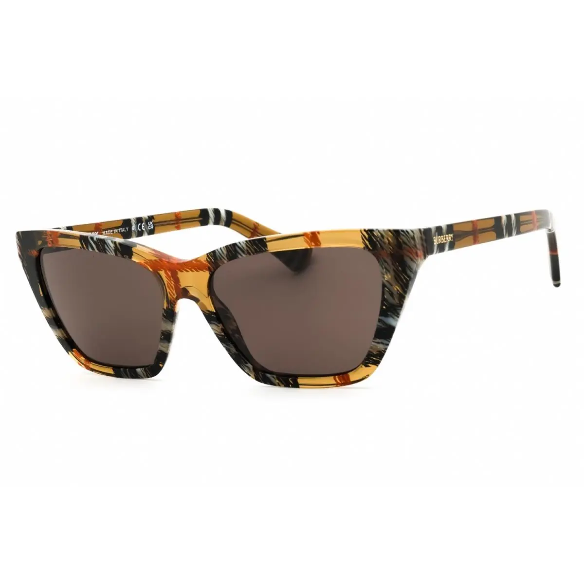 Burberry BE4468-4163-54 Sunglasses Frame Size 54mm 140mm 15mm Brown Women