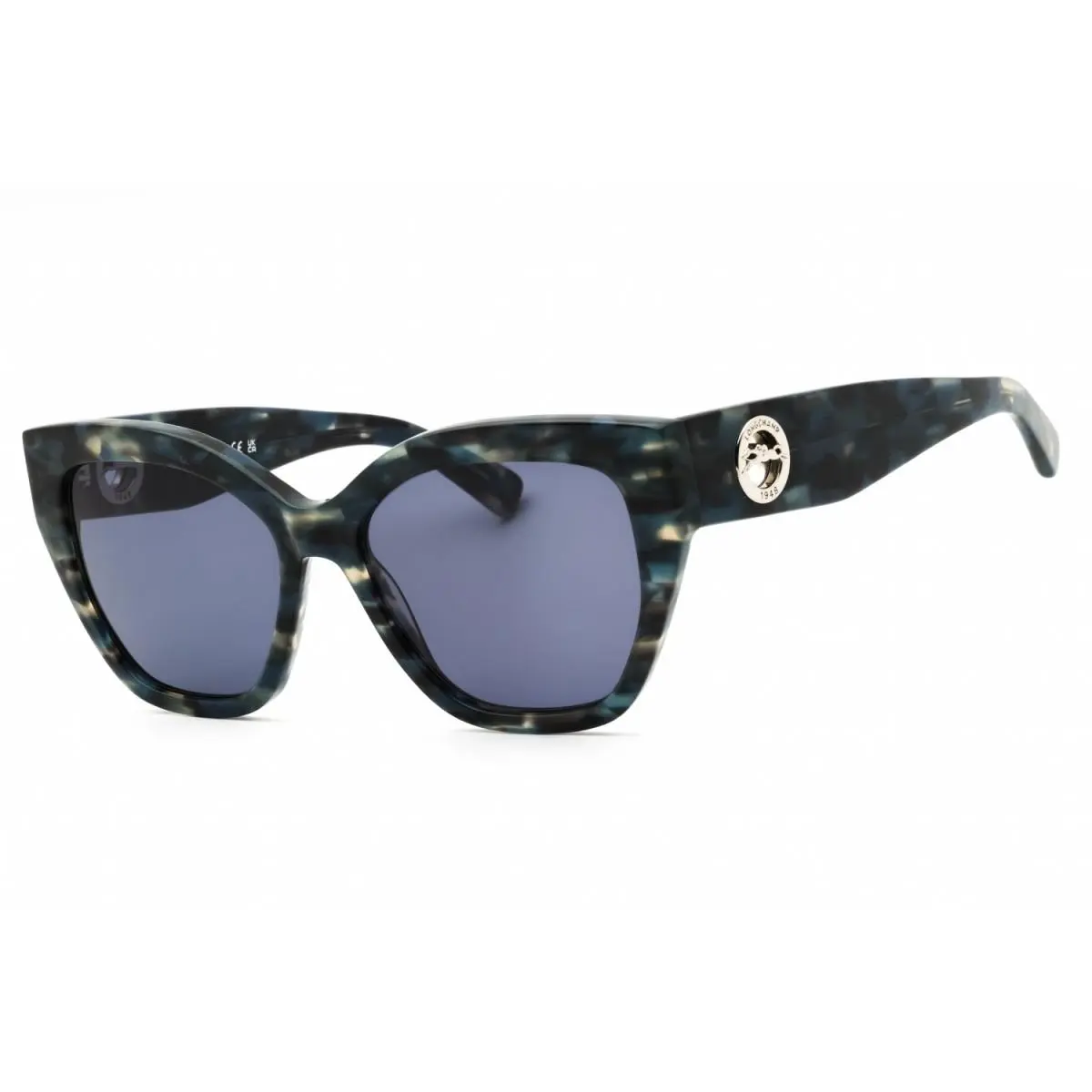Lo741s Sunglasses Sun Glasses 406 55mm Women Textured Blue by Longchamp