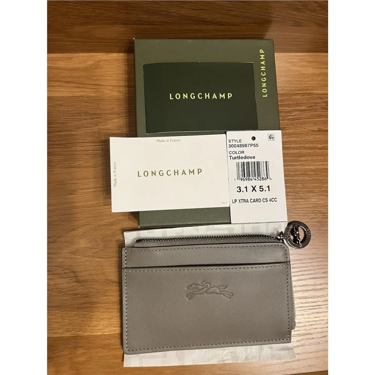 Longchamp Le Pliage Xtra Card Holder Turtledove