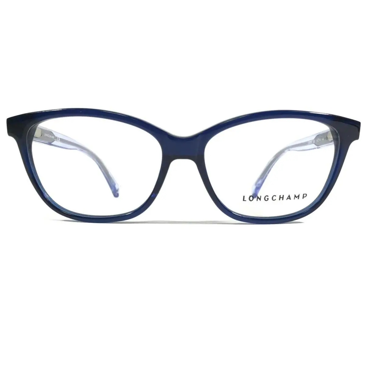 Longchamp LO2619 424 Eyeglasses Frames Clear Blue Cat Eye Full Rim 54-14-140