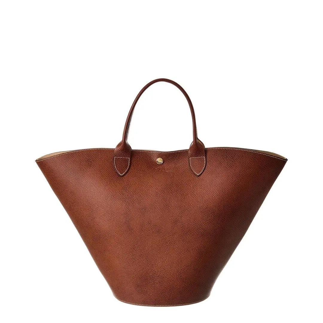 Épure Extra Large Leather Short Handle Tote Women`s Brown by Longchamp