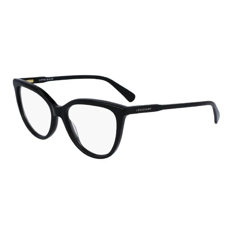 LO2717 Eyeglasses Eye Glasses 001 Shiny Black 53mm Women by Longchamp