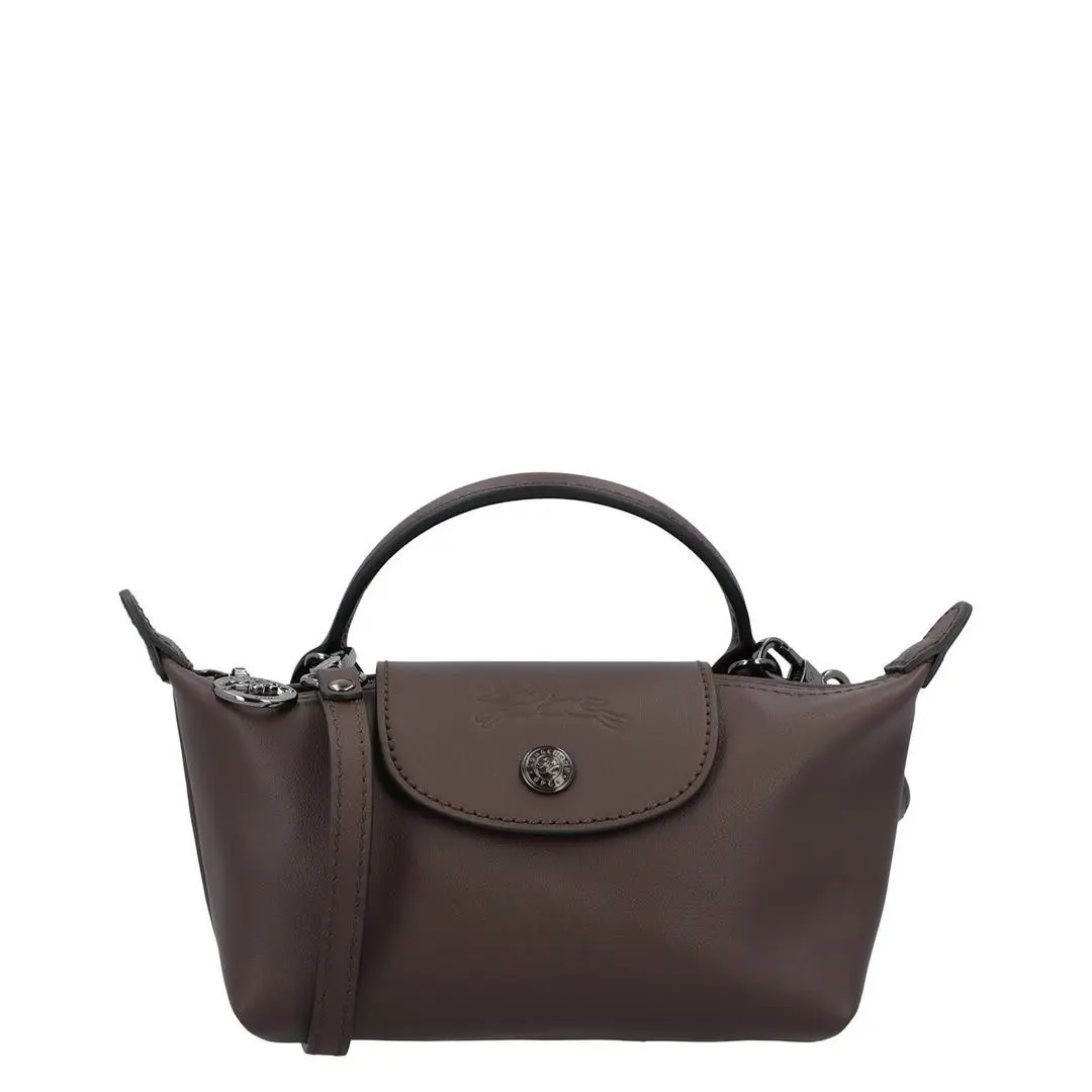 Longchamp Le Pliage Xtra Xs Leather Pouch Women`s Brown