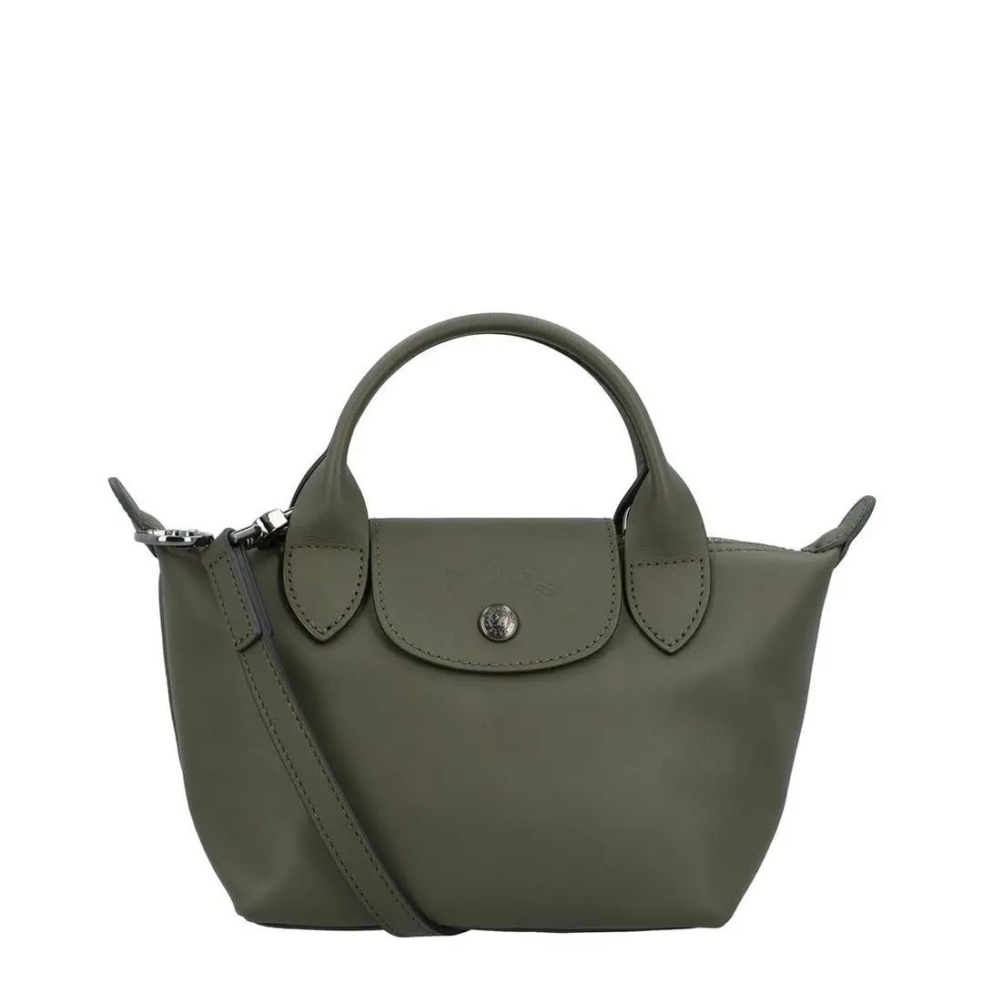 Le Pliage Xtra Leather Crossbody Women`s Green by Longchamp