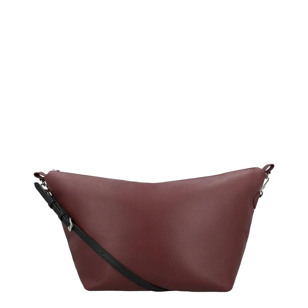 Longchamp Le Slouchy Leather Shoulder Bag Women`s Red