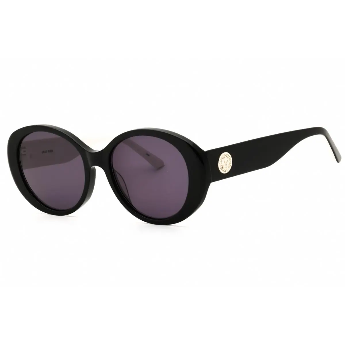 AK7090 001 Black/purple/smoke 54-17-145 Sunglasses by Anne Klein