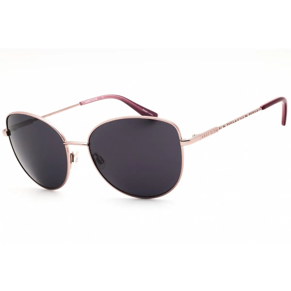 AK7084 770 Rose Gold/grey 58-17-145 Sunglasses by Anne Klein