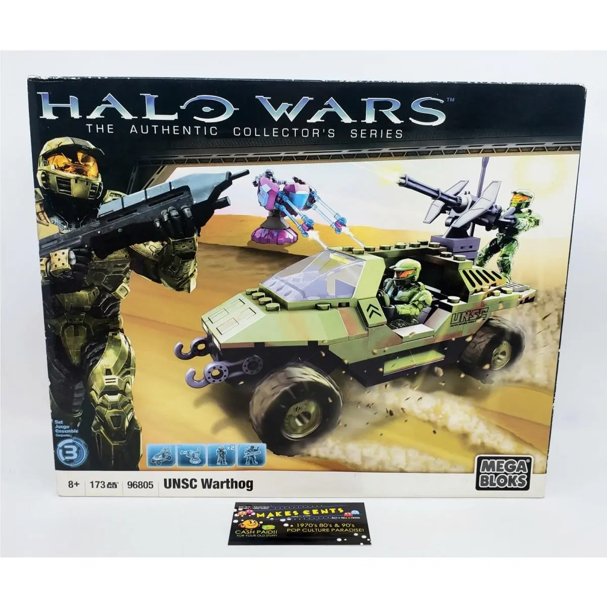 Mega Bloks Halo Wars Unsc Warthog 96805 Building Set 173pc Camouflage