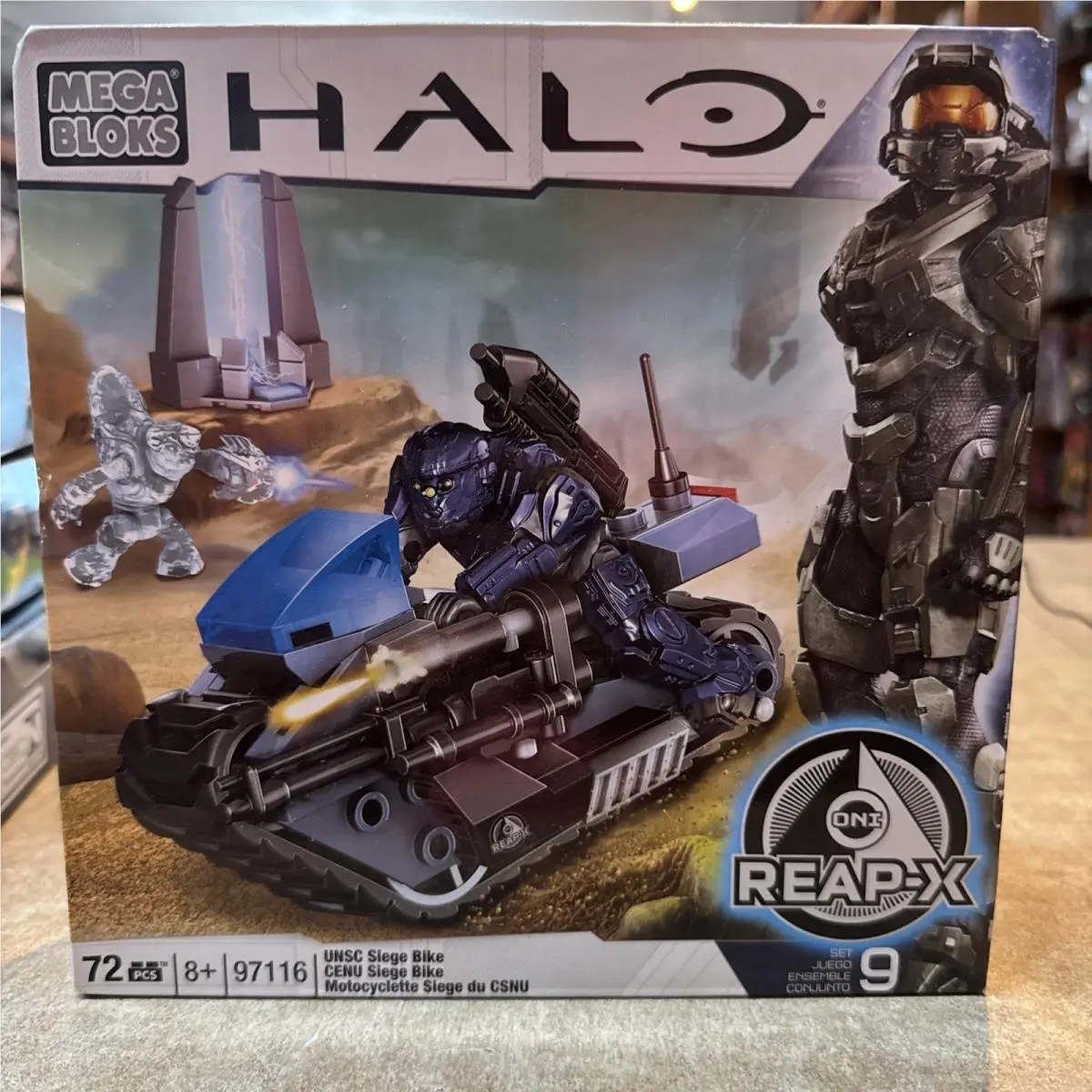 Halo Mega Bloks Unsc Siege Bike 72pc Set 97116 Reap-x Box