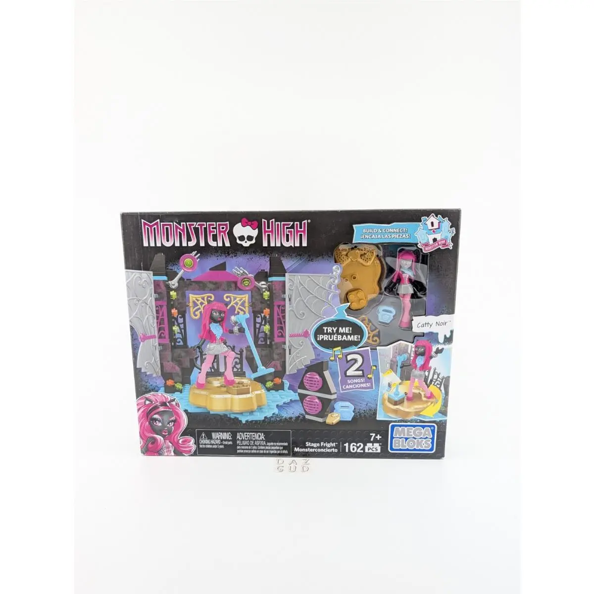 Monster High Mega Bloks Catty Noir Stage Fright Play Set To 162pcs 2015 Nos