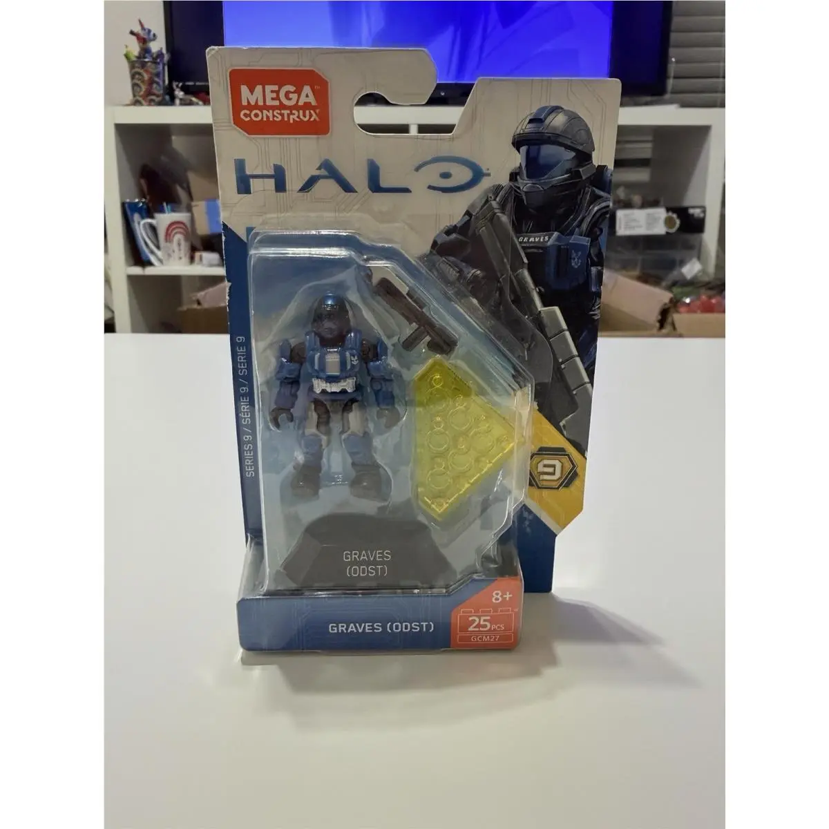 Halo Heroes Series 9 Mega Bloks Construx Unsc Spartan Odst Graves Figure GCM27