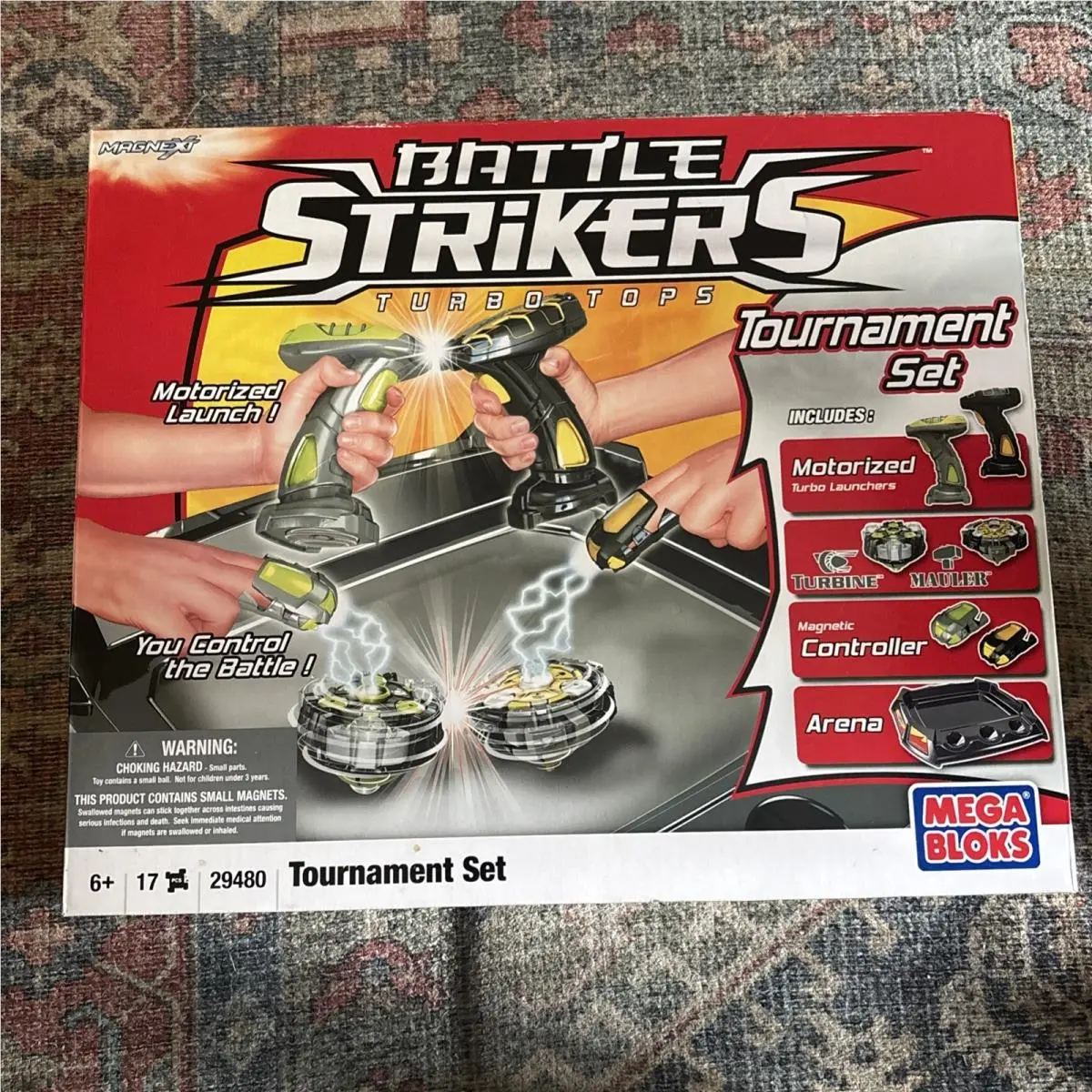 Mega Bloks Battle Strikers Turbo Tops Tournament Set 29480 Turbine Mauler