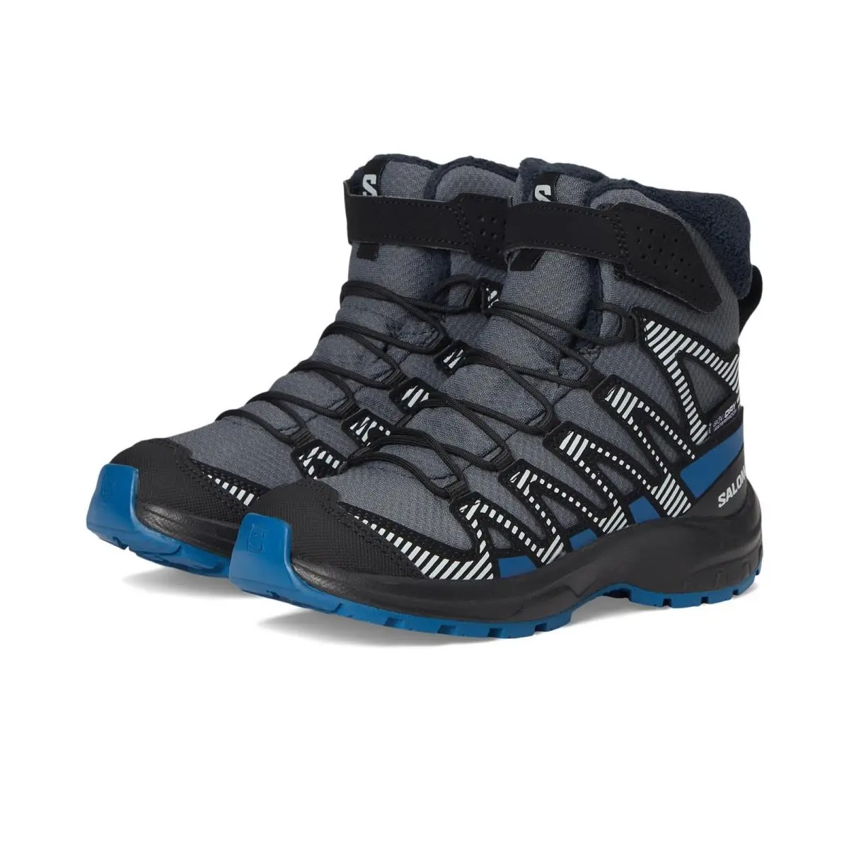 Salomon Kids XA Pro V8 Shoes Size 4 Big Kid Turbulence/black - Outdoor Trail Running