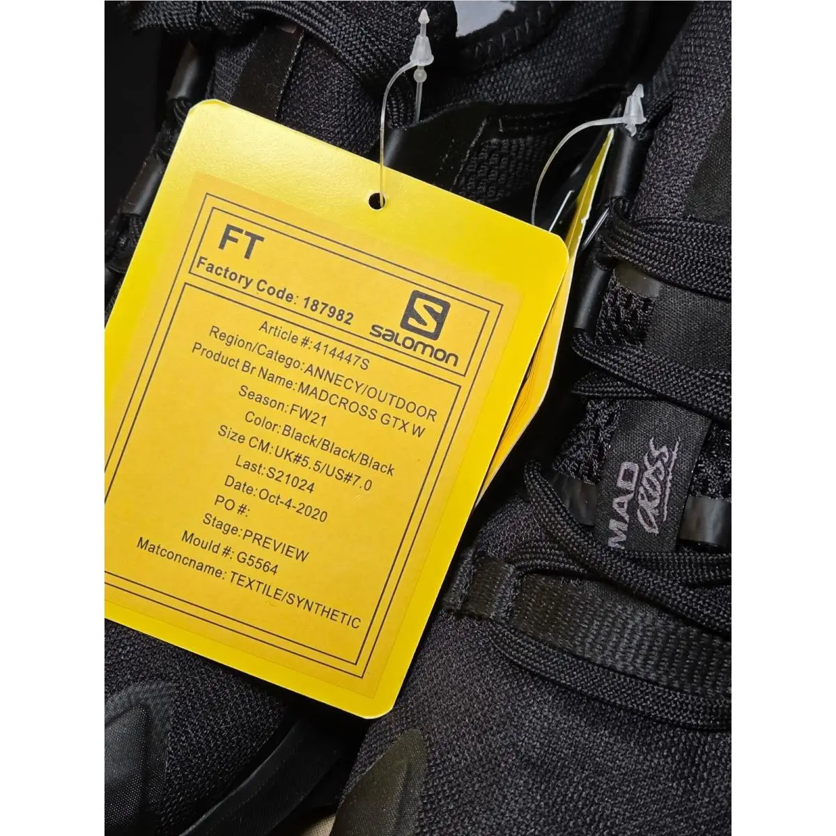 Salomon shoes - Salomon Madcross GTX W - Madcross GTX - Black 2