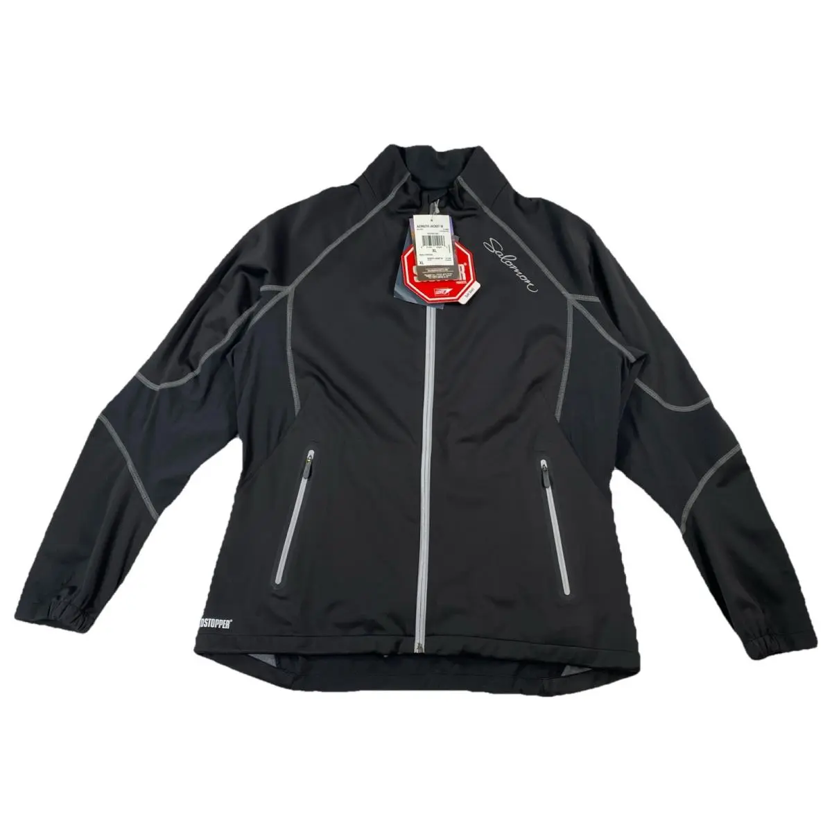 Salomon Azimuth Jacket Windstopper Full Zip Black Women’s XL
