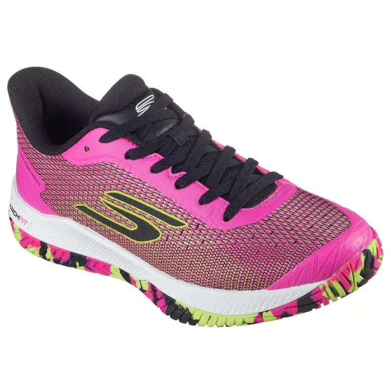 Womens Skechers Viper Court Pro 2.0 Hot Pink Mesh Shoes