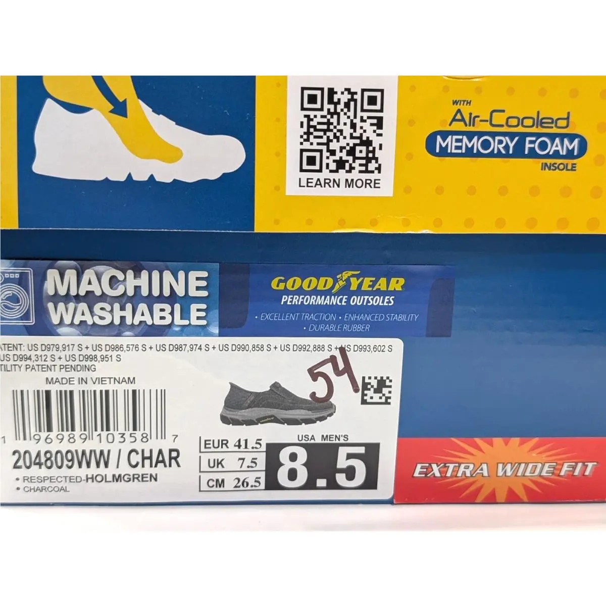 Skechers shoes - Skechers Respected Holmgren - Respected Holmgren - 204809 204809WW 204809WW/CHAR - Charcoal 20