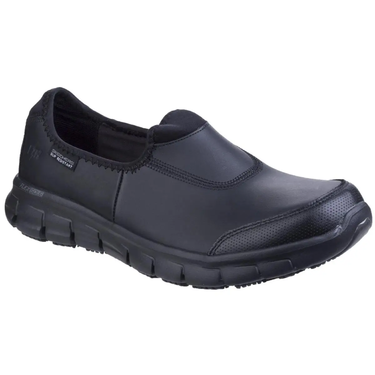 Skechers Women`s 76536EC Sure Track Relaxed Fit Sneakers in Black