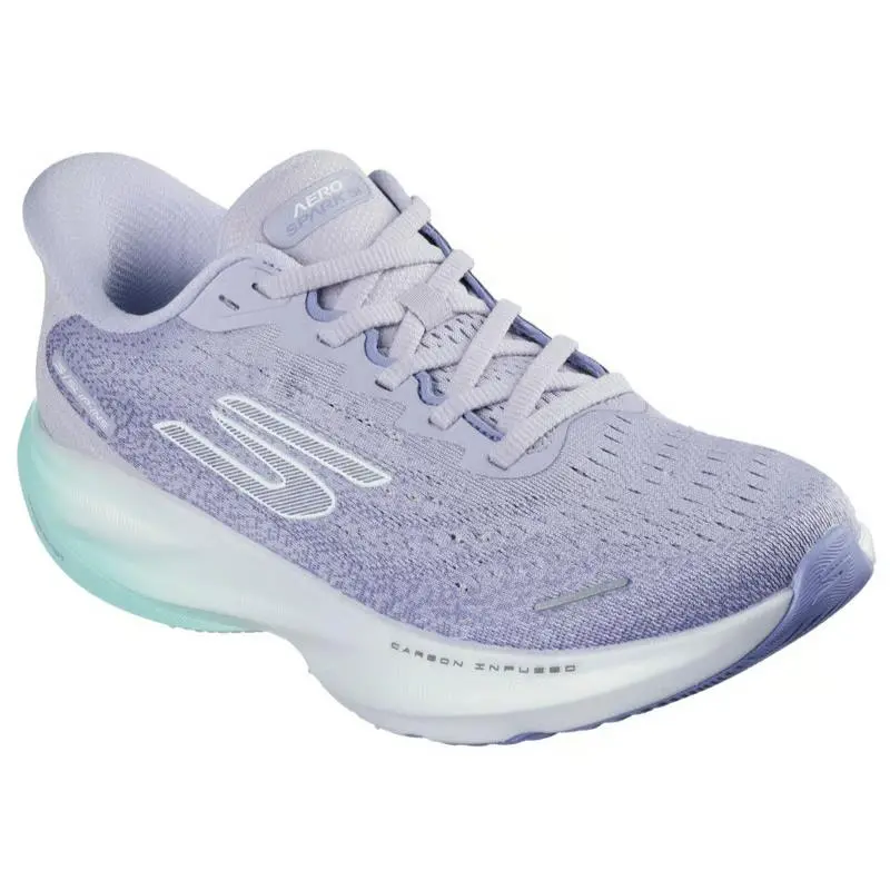 Womens Skechers Slip Ins Aero Spark Purple Aqua Mesh Shoes