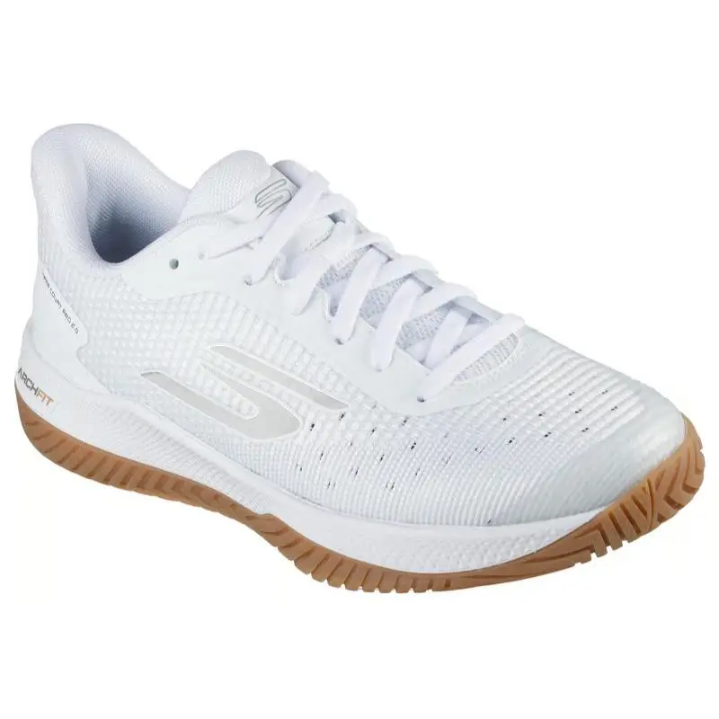 Womens Skechers Viper Court Pro 2.0 White Mesh Shoes