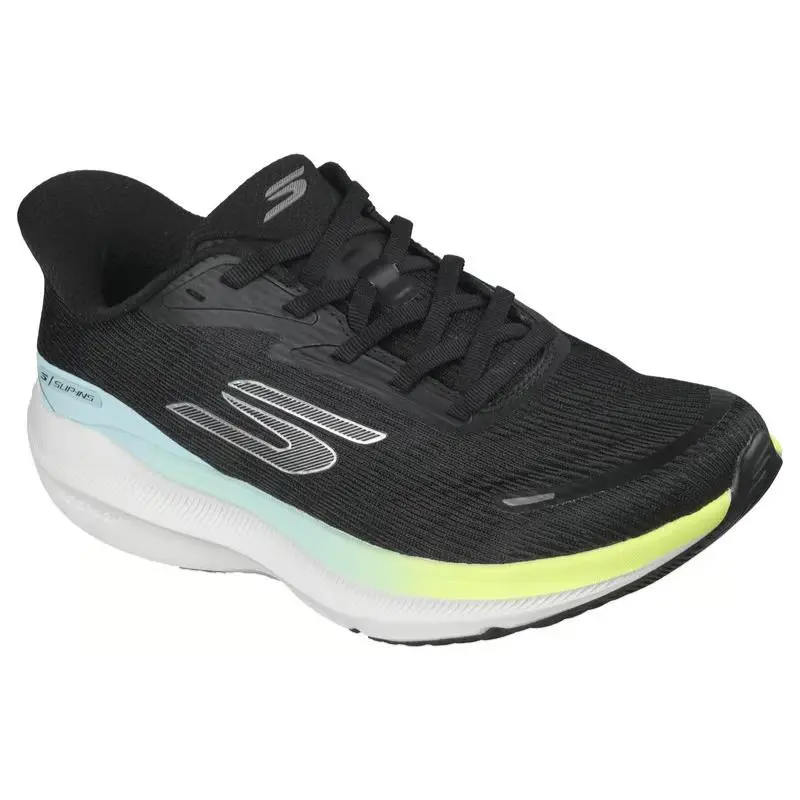 Womens Skechers Slip Ins Aero Pulse Black Yellow Blue Mesh Shoes