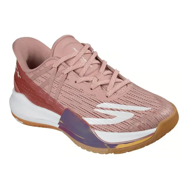 Womens Skechers Slip Ins Tennis Baseline Bully Pickleball Rose Mesh Shoes - Pink