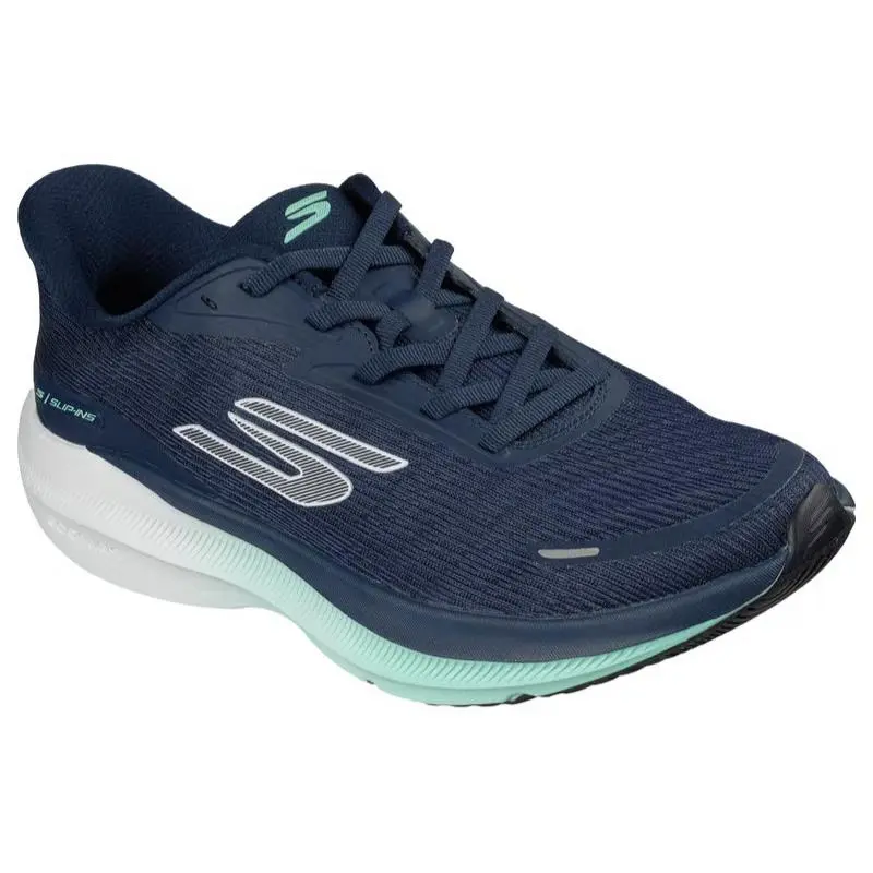Womens Skechers Slip Ins Aero Pulse Navy Aqua Mesh Shoes