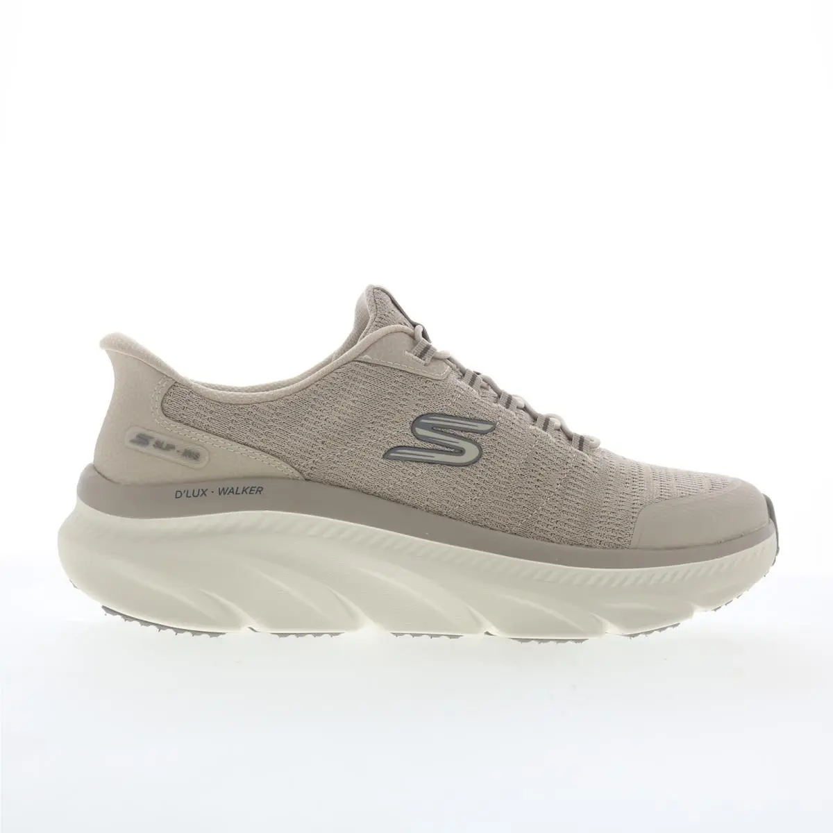 Skechers Slip-ins D`lux Walker Drevven Mens Gray Lifestyle Sneakers Shoes