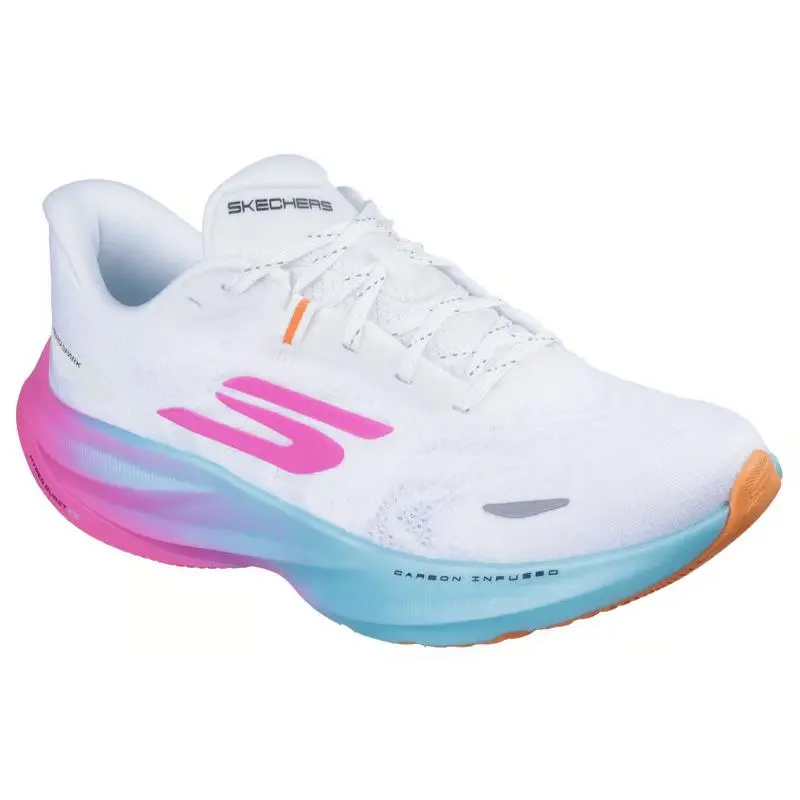 Womens Skechers Aero Spark White Multi Mesh Shoes