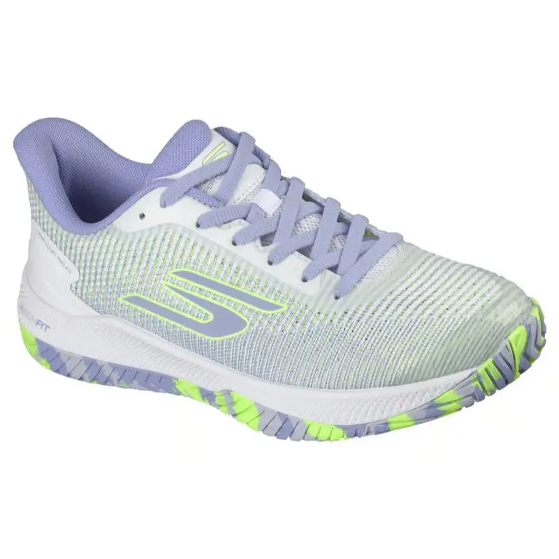 Womens Skechers Viper Court Pro 2.0 White Periwinkle Mesh Shoes