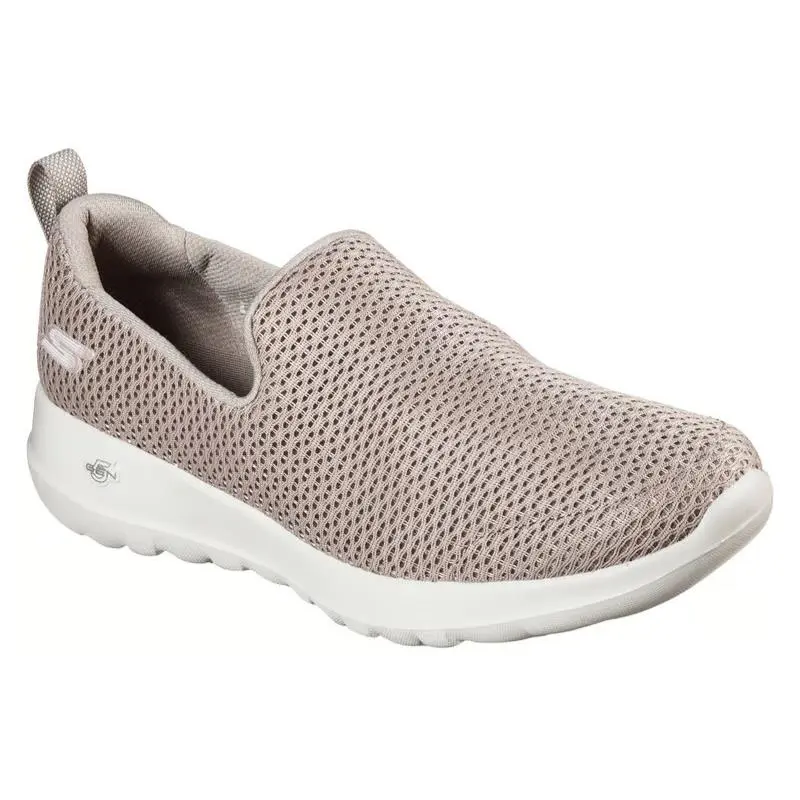 Womens Skechers GO Walk Joy Taupe Mesh Shoes - Beige