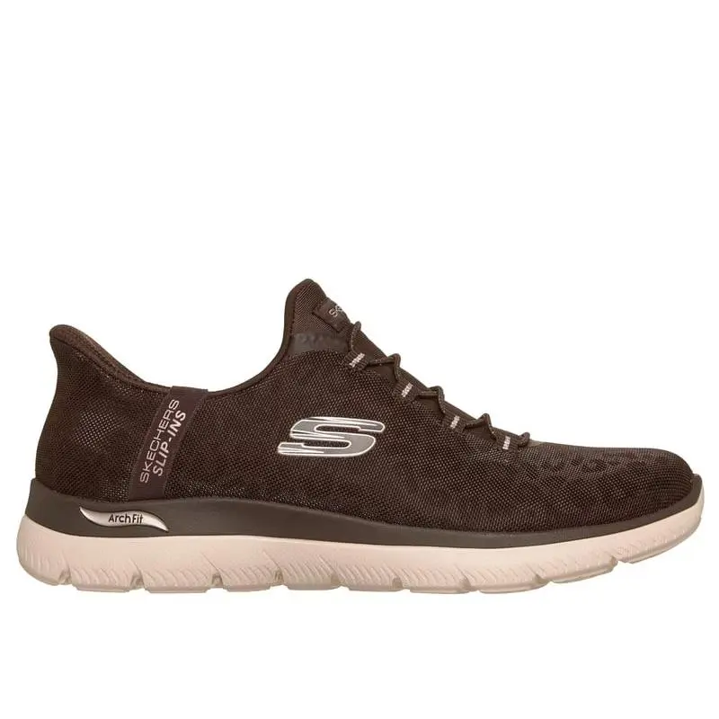 Skechers Women`s Arch Fit Summits Slip-ins Shoe Brown - 150750-BRN Brown