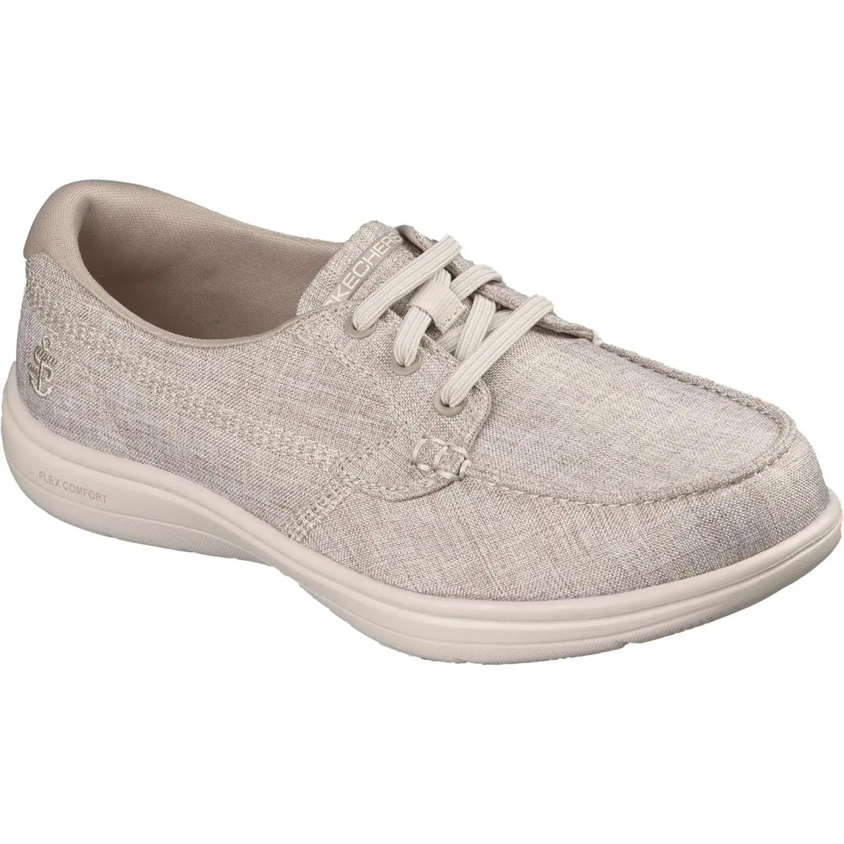 Skechers Womens On-the-go Flex Radiant Linen Boat Shoe