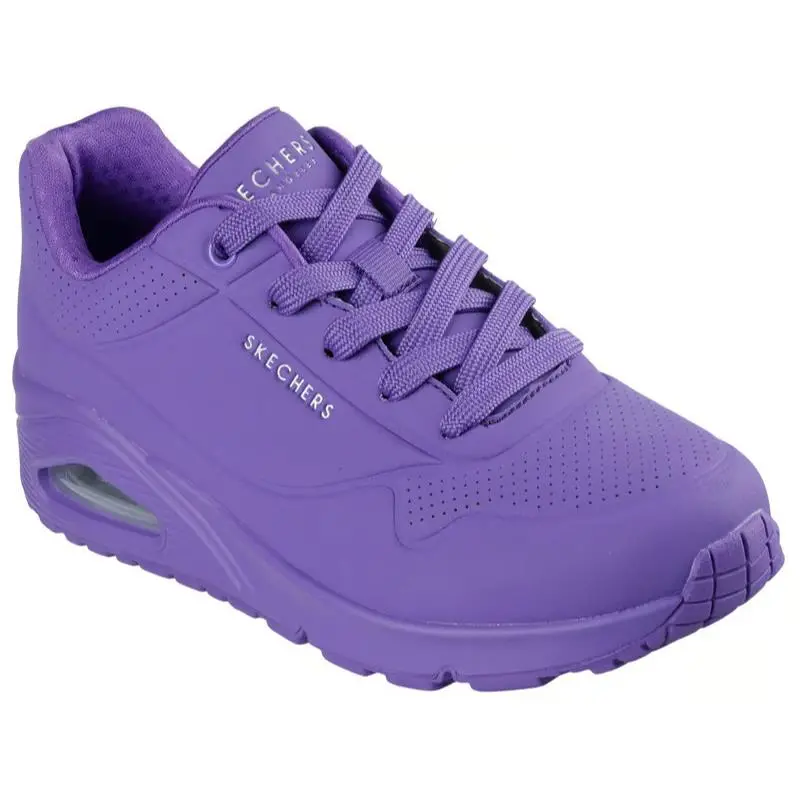 Womens Skechers Uno Stand ON Air Violet Durabuck Shoes