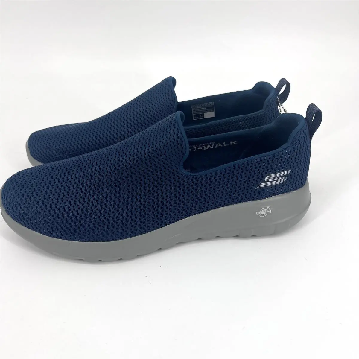 Skechers Go Walk Max 54600 Mesh Slip On Shoes Navy Mens U.s. Size 10.5
