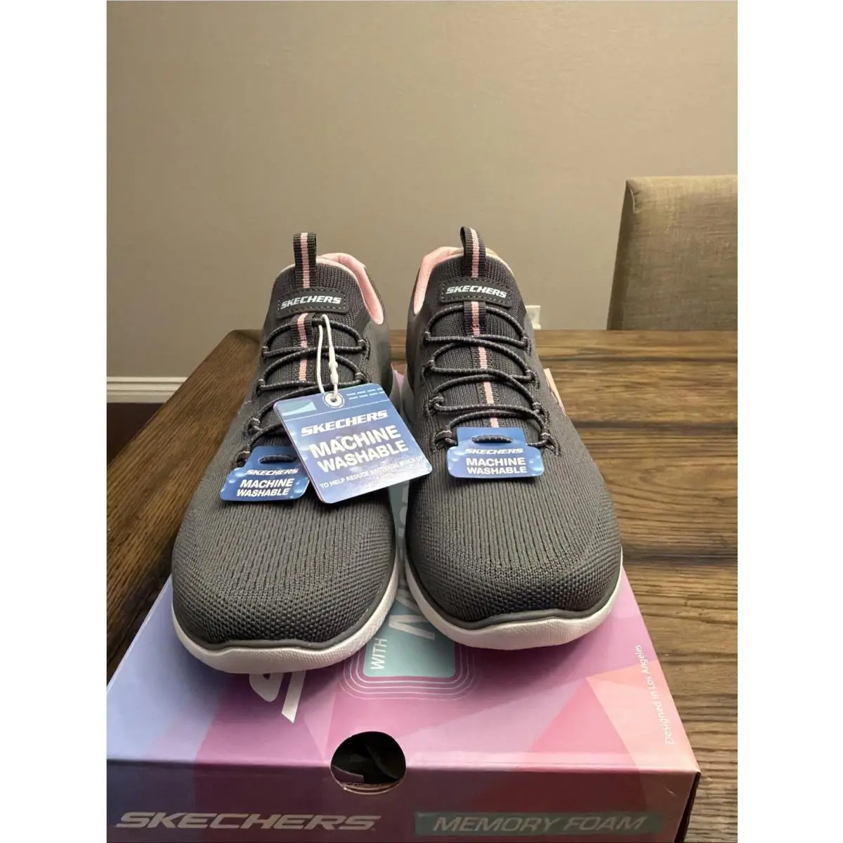 Skechers shoes - Skechers Summits - Summits - Charcoal / Pink 0