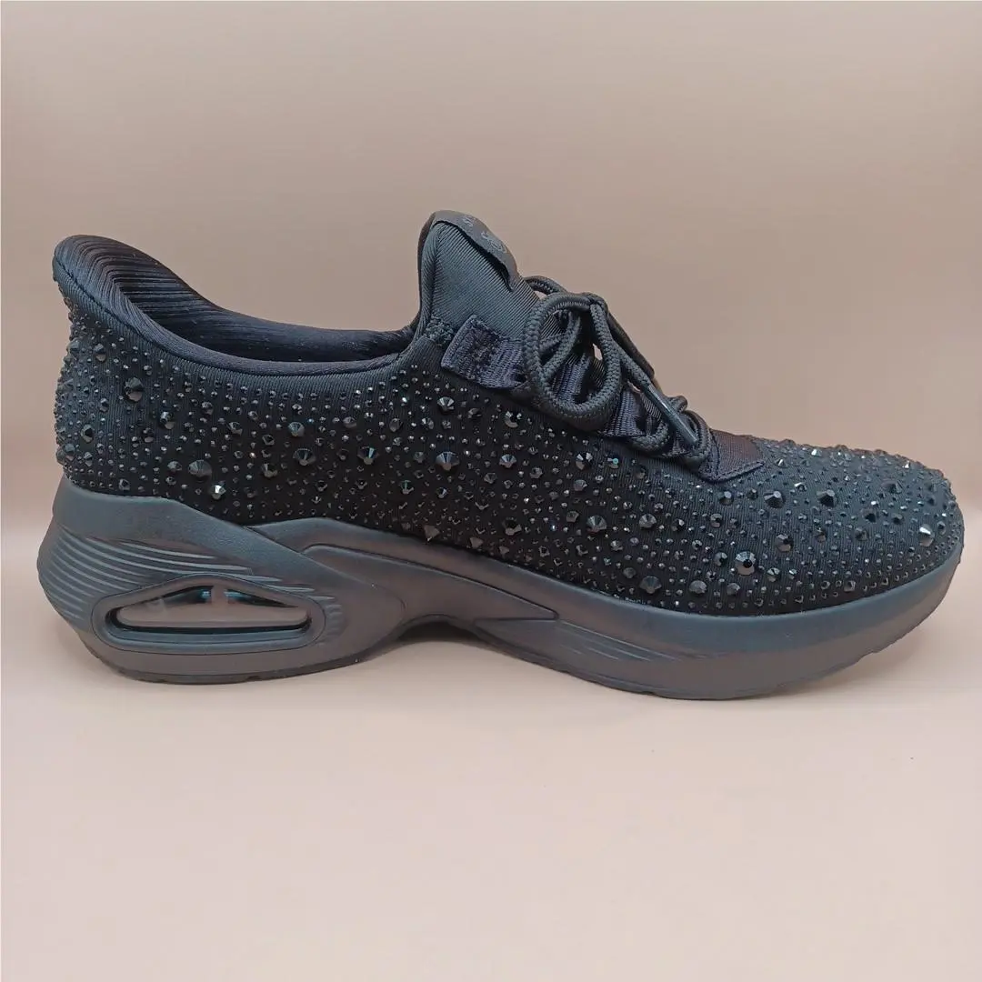 Skechers shoes - Sketchers Snoop Dog Rhinestone Air Sneakers-Black - Black 9