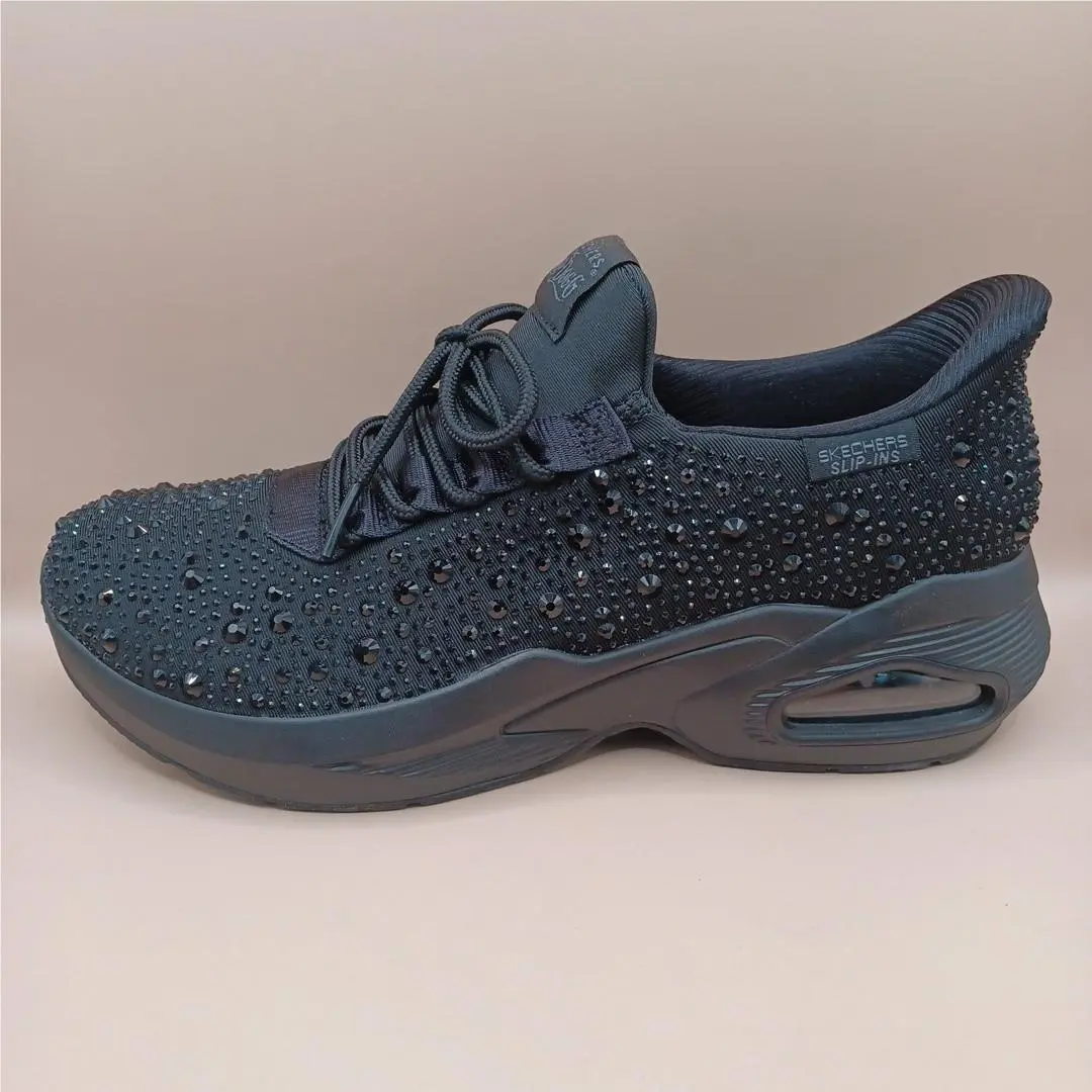 Skechers shoes - Sketchers Snoop Dog Rhinestone Air Sneakers-Black - Black 10
