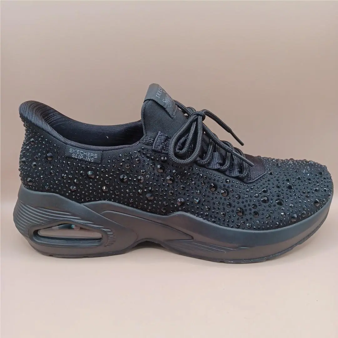 Skechers shoes - Sketchers Snoop Dog Rhinestone Air Sneakers-Black - Black 11