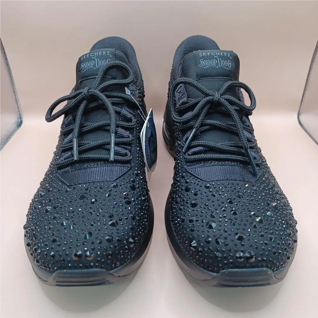Skechers shoes - Sketchers Snoop Dog Rhinestone Air Sneakers-Black - Black 0