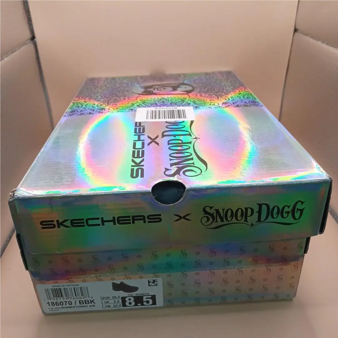 Skechers shoes - Sketchers Snoop Dog Rhinestone Air Sneakers-Black - Black 18