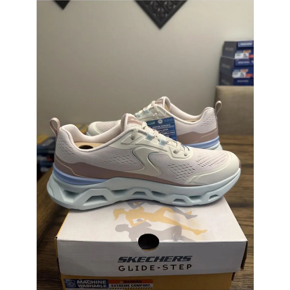 Skechers shoes - Skechers Glide-Step - Beige 3