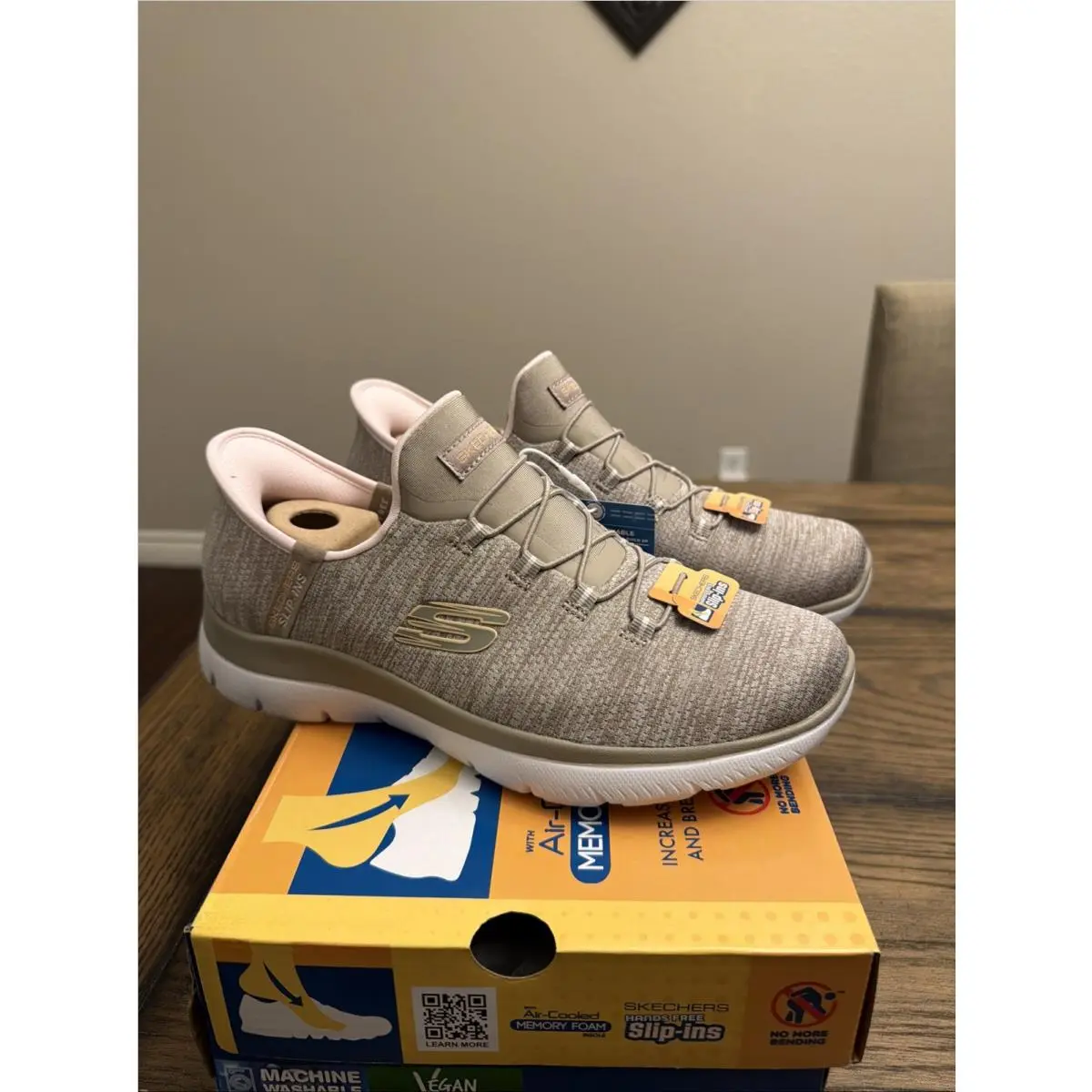 Skechers Summits Fresh Impression Taupe/pink 150264 Women`s Size 8 …F8